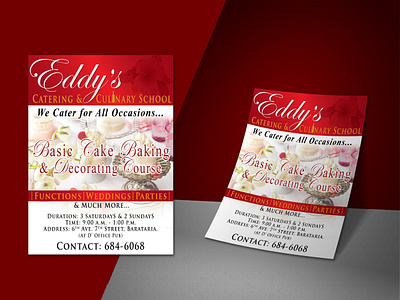 Business Flyer Design advertisement baker baking branding business cake decoration catering cooking culinary arts design events flyer food graphic design marketing print promotion school social media