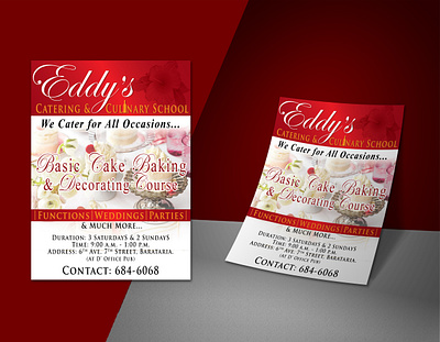 Business Flyer Design advertisement baker baking branding business cake decoration catering cooking culinary arts design events flyer food graphic design marketing print promotion school social media