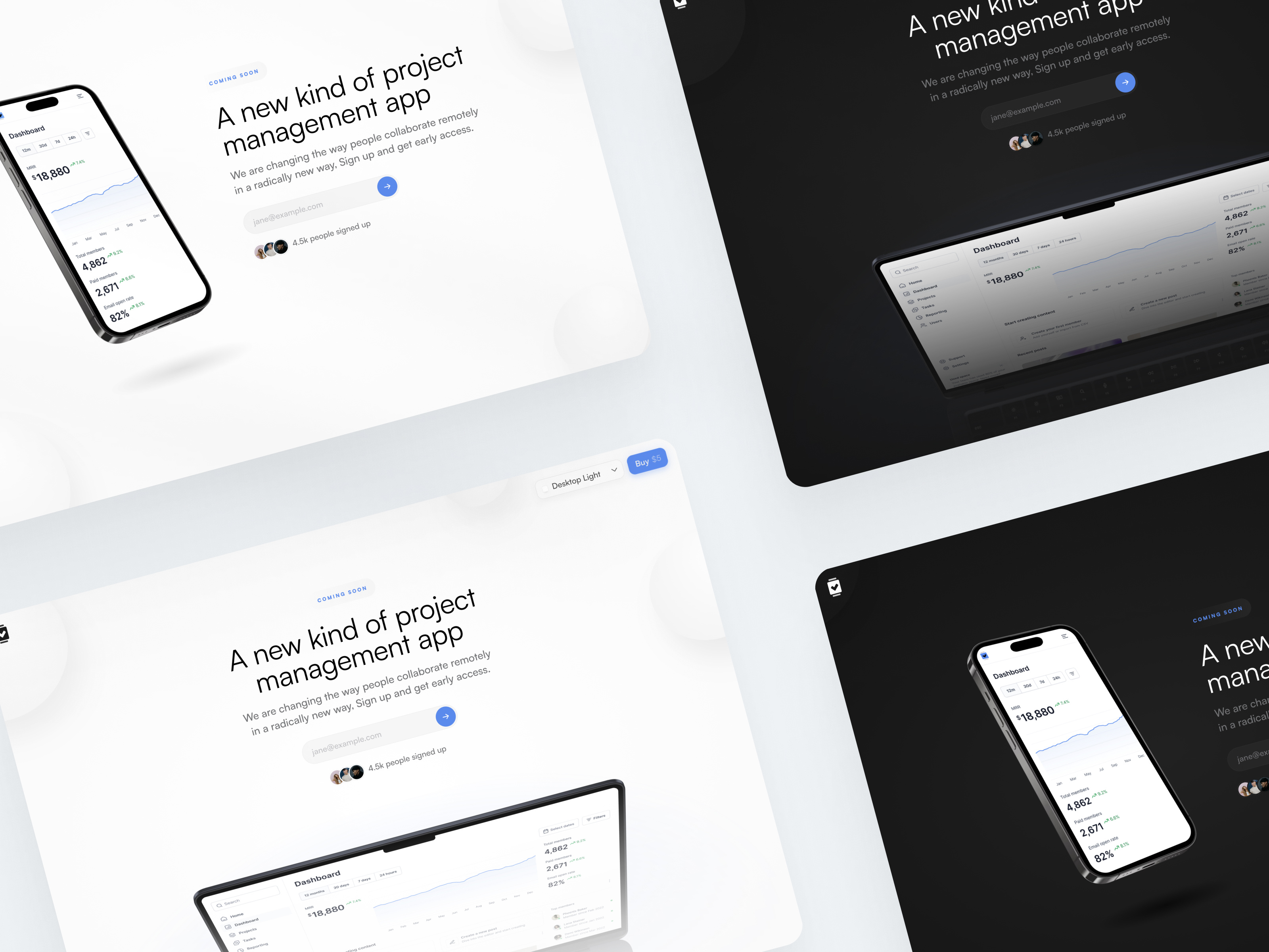 Example of Sooon – Coming Soon Framer Template