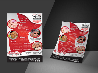 Business Flyer Design advertisement aestetician barber beauty branding business cosmetics cosmetology design flyer graphic design hair makeup print promotioin salon social media