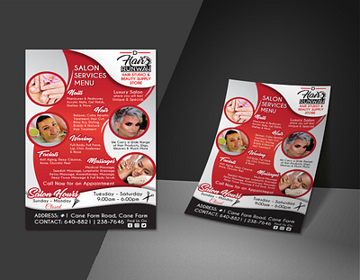 Business Flyer Design advertisement aestetician barber beauty branding business cosmetics cosmetology design flyer graphic design hair makeup print promotioin salon social media