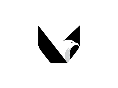 V + Eagle Logo brand identity brand logo branding eagle logo logo logo design modern logo v logo