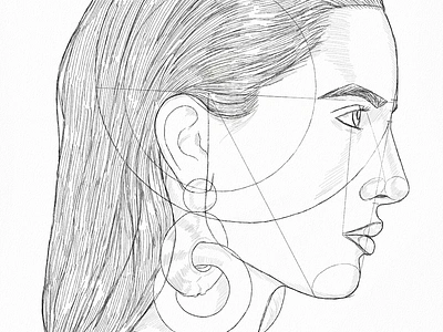 Side Face Portrait Sketch Study by Oz Galeano art arte boceto design dibujo digitalart drawing fanart illustration model ozgaleano pencil portrait retrato sketch