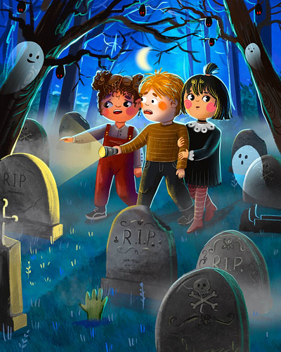 Halloween 🎃 2d illustrator branding cartoon book cartoon desegn character design character development childrens book cover book graphic design halloween halloween art halloween illustration illustration kids book procreate