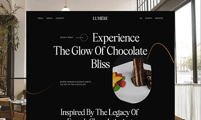 Lumiére - A Chocolate Lover’s Dream figma graphic design ui ui design uiux uiuxdesign wabsite design webdesign website