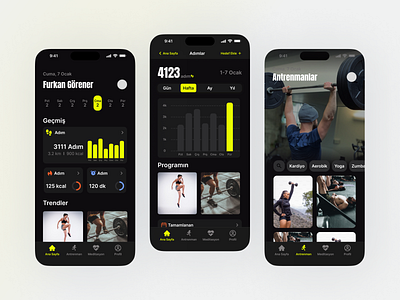 UX/UI Design Case Study for a Modern Fitness App app design product product design ui ux web