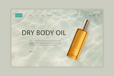 Desing concept for cosmetic products body concept cosmetics design design concept minimalasm ui ux web design