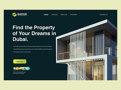 Quickr Real Estate Website UI Design business clean hero page home page landing landing page minimal modern property real estate real estate agency realestate ui ui design web web design web designn website website design website design ui