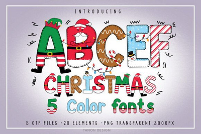 Christmas Font 3d animation app branding design graphic design illustration logo motion graphics typography ui ux vector