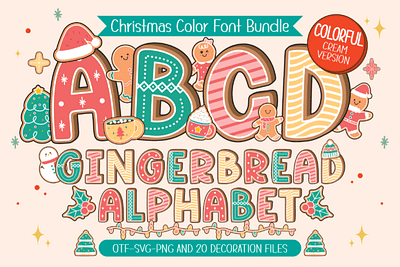 Gingerbread Font 3d animation app branding design graphic design illustration logo motion graphics typography ui ux vector