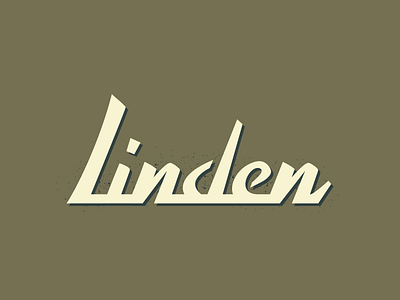 Linden wordmark adobe branding graphic design illustrator lettering linden logo outdoor retro vintage wordmark