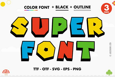 Super Font 3d animation app branding design graphic design illustration logo motion graphics typography ui ux vector