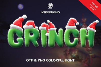 Grinch Font 3d animation app branding design graphic design illustration logo motion graphics typography ui ux vector