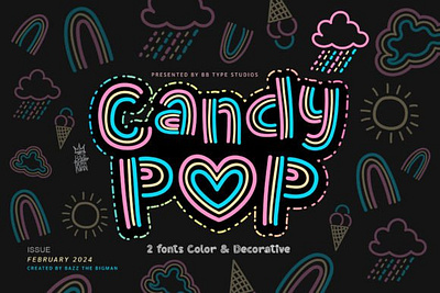 Candy Pop Font 3d animation app branding design graphic design illustration logo motion graphics typography ui ux vector