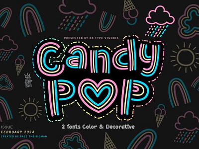 Candy Pop Font 3d animation app branding design graphic design illustration logo motion graphics typography ui ux vector