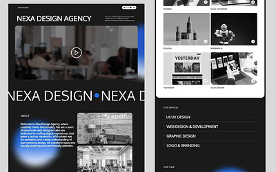 Nexade - Agency Webflow Website Template agency agency design agency landing page agency studio agency website design portfolio webflow