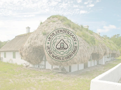 Læsø Verdens Arv Logo artisanal brand design branding craft danish denmark eelgrass eelgrass roof ex libris island jylland logo logo design logo lockup logo mark logo stamp læsø læsø salt place branding salt