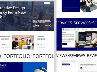 Yency - Agency Webflow Website Template agency agency design agency landing page agency studio agency website design design illustration portfolio ui webflow