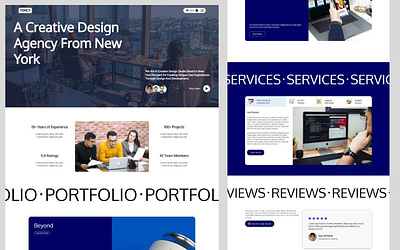 Yency - Agency Webflow Website Template agency agency design agency landing page agency studio agency website design design illustration portfolio ui webflow