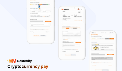 Nesterlify Cryptocurrency pay crypto design interface ui web3