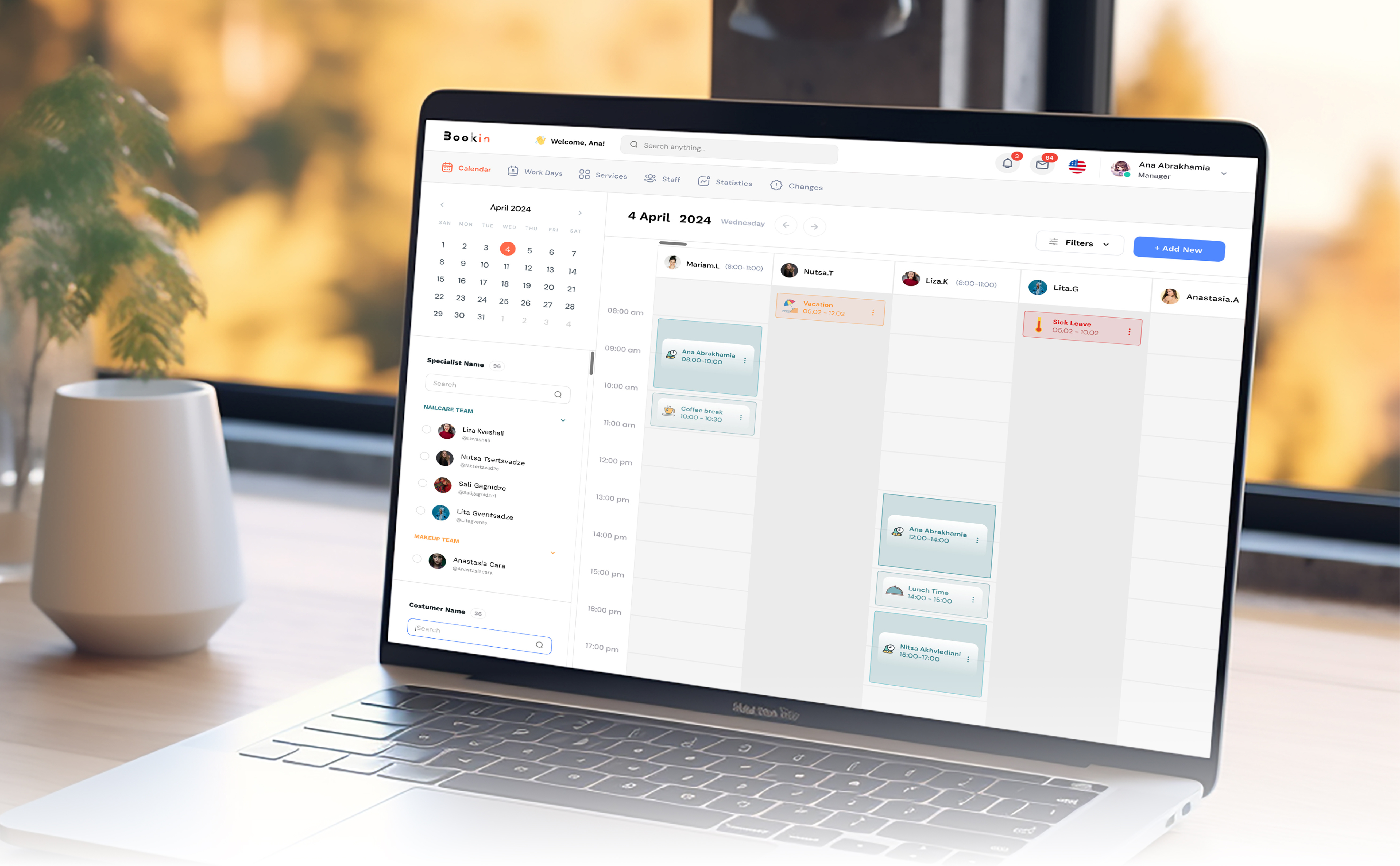 📅 Smooth Scheduling with Bookin Admin Dashboard booking system ui