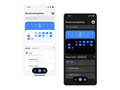 HabitMate Home UI illustration mockup ui uidesign uiux