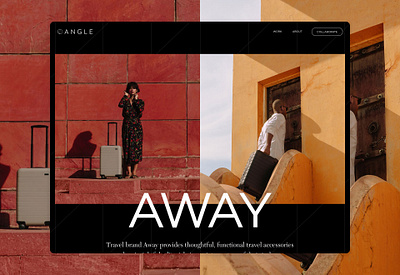 Angle art direction branding design landing page ui visual design web design website