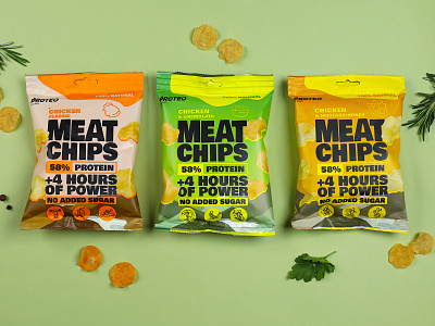 Proteo. Meat Snacks active brand brand design branding graphic design label label packaging logo meat meat bar meat brand meat chps meat snack pack package design packagedesign packaging protein snack