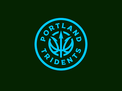 Portland Tridents badge badge design basketball brand identity branding design icon iconography logo logo design nike oregon rebrand rebranding sports