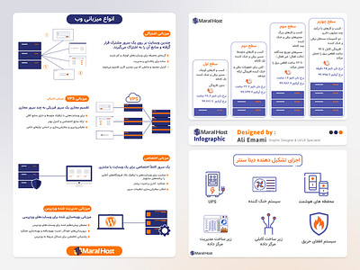 Web Hosting Infographic for Maral Host branding graphic design host infographic web