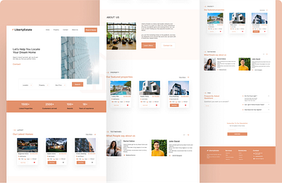 Real Estate Web Design animation branding graphic design ui