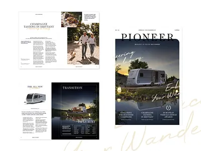 Buccaneer Editorial Design b2b brand branding caravan corporate design editorial graphic graphic design magazine print strategy typography vehicle visual visual identity