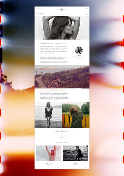 Lou & Grey design ecommerce editorial fashion landing page microsite ui visual design web design website