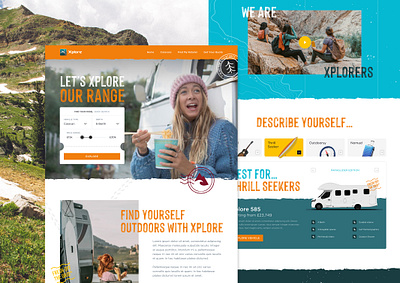 Xplore Website Design b2c brand brand identity corporate development graphic graphic design identity lifestyle outdoors travel ui uiux ux vehicle visual visual identity web