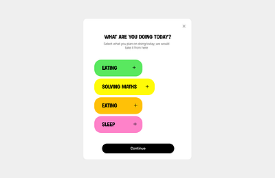 Productivity bar To-do list ui