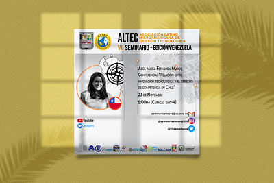 VII Seminario de ALTEC flyer graphic design