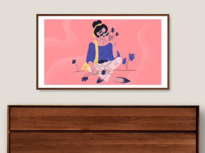 I made an Etsy Store! art illustration samsung frame tv