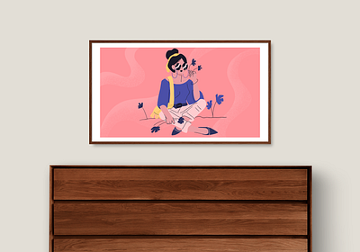 I made an Etsy Store! art illustration samsung frame tv