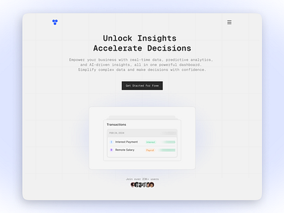 Minimalistic Landing Page ai ai design design graphic design landing page minimalistic ui web website