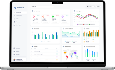 SAAS Dashboard Concept branding ui