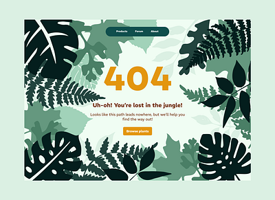 404 Page 404 page daily ui 008 daily ui challenge not found plant searching