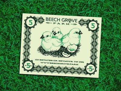 Beech Grove Bucks beech cash chicken dollar eggs farm grass money tennessee