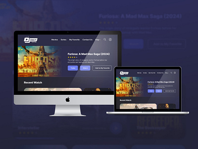 Daily Movies/ Movie website/ UX/UI design moviewebsiteui ui uiux webdesign