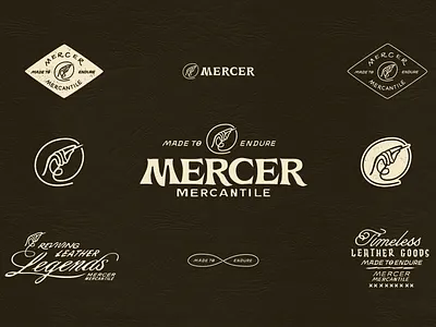 Mercer Mercantile branding design graphic design icon lettering logo