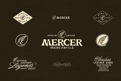 Mercer Mercantile branding design graphic design icon lettering logo