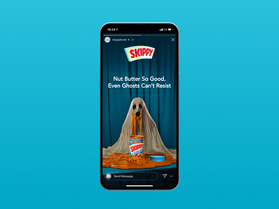 Skippy Halloween 2024 ads brand identity branding design graphic design illustration instagram logo midjourney peanutbutter skippy social media typography ui vector