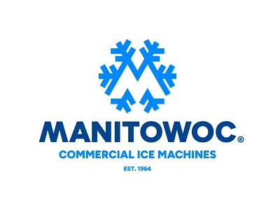 Manitowoc Redesign Proposal brand identity branding design graphic design ice logo logo logomark logotype m logo snow snowflake logo