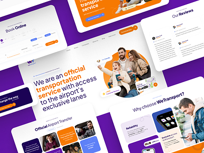 We Transport – A Modern Landing Page for Transport Services acccesibility flowchart landing page responsive transport transportation uber ui design user experience user interface ux design uxui website