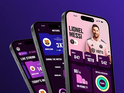 Arena – Innovating the Football App Experience appusability football footballapp intuitivedesign messi mobile sports ui user experience user interface usercentereddesign ux uxforsports