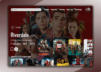 Daily UI #025 | TV App dailyui dailyui025 design freelance graphic design tv app tvapp ui uiux ux